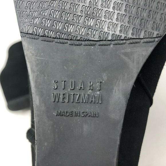 Stuart Weitzman Slidein Suede Wedge Bootie Womens Size 10 M - Picture 7 of 9